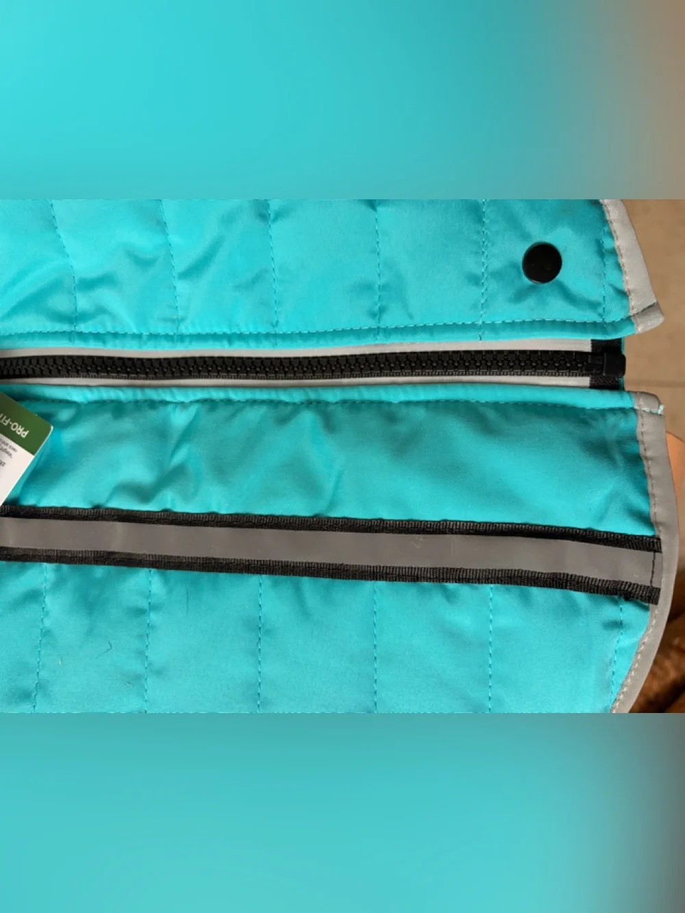 New Teal Quilted Kids Pet Vest Size SM